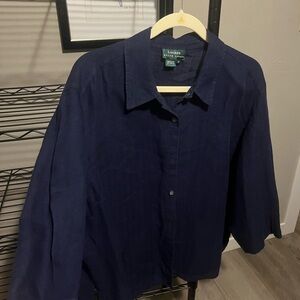Ralph Lauren Linen Navy Shirt
